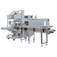 Máy cắt dán co lốc chai tự động