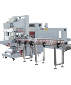 Máy cắt dán co lốc chai tự động