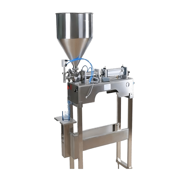 Máy chiết rót pittong đứng 1 vòi bán tự động