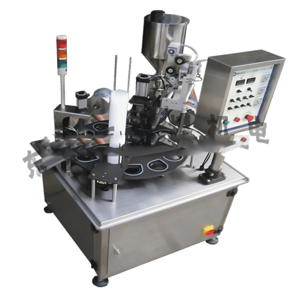 Máy ép miệng ly tự động mâm xoay